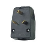 Leviton 30A Angle Power Plug Black
