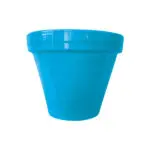 Ceramo Spring Fever 4-1/2" Robin's Egg Blue Clay Flowerpot