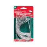 Adams Clear Plastic Garland Tie 10 Pack 12"