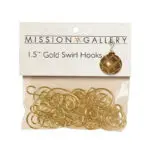 Gerson Gold Swirl Ornament Hooks 1-1/2" 24 Pack