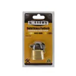 Brown USA Solid Brass Padlock 30mm