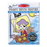 My First Paint With Water Kids' Art Pad With Paintbrush - Pirates, Space, Construction and More, Item #3184
