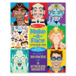 Make-a-Face Crazy Characters Stickers Pad, Item #4237