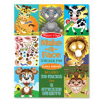 Make-a-Face Crazy Animals Sticker Pad, Item #8605