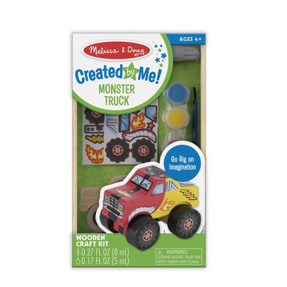 000772095242.jpg Created by Me! Monster Truck Wooden Craft Kit, Item #9524 - Image 1