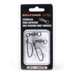 Billfisher Krok Ball Bearing Coastlock Snap Swivel (Size 6, 320 pound-test, 2-Pack)