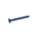 Blue Flat-Head Phillips Tapper Concrete Screw Anchors (1/4 Inch x 3-1/4 Inch)