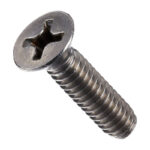 Stainless Flat-Head Metric Machine Screw M6-1.0 x 12mm