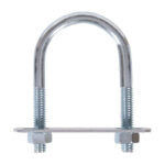 U-Bolt Round Saddle Zinc  5/16" x 4-1/4" x 1-3/4"