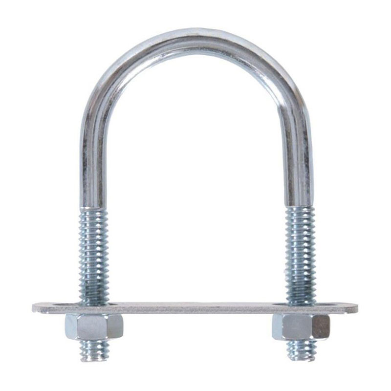 008236496925.jpg U-Bolt Round Saddle Zinc 5/16" x 4-1/4" x 1-3/4" - Image 1