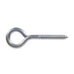 Lag Thread Screw Eye Zinc 1/4" x 3"