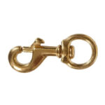 Hillman Bolt Snap with Round Swivel Eye 1-1/4" x 4-3/4" Brass