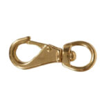 Swivel Eye Quick Snap Hook 5/8" Round Brass