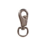 Hillman Nickel Round Swivel Eye Animal Snap 7/8 x 4 Inch