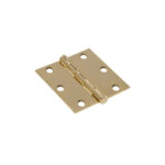 Hillman 3 Inch Brass Square Corner Door Hinge