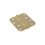 Hillman 4 Inch Brass Round Corner Door Hinge