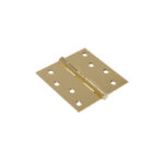 Hillman 4 Inch Brass Square Corner Door Hinge