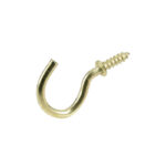 Hillman 5/8 Inch Brass Cup Hook 5Pk
