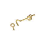 Hillman 1-1/2 Inch Brass Gate Hook & Eye Latch