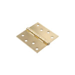 Hillman 4 Inch Satin Brass Square Corner Door Hinge