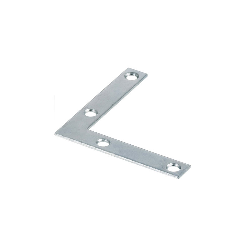008236917925.jpg Hillman 3-1/2 Inch Zinc Flat Corner Brace - Image 1
