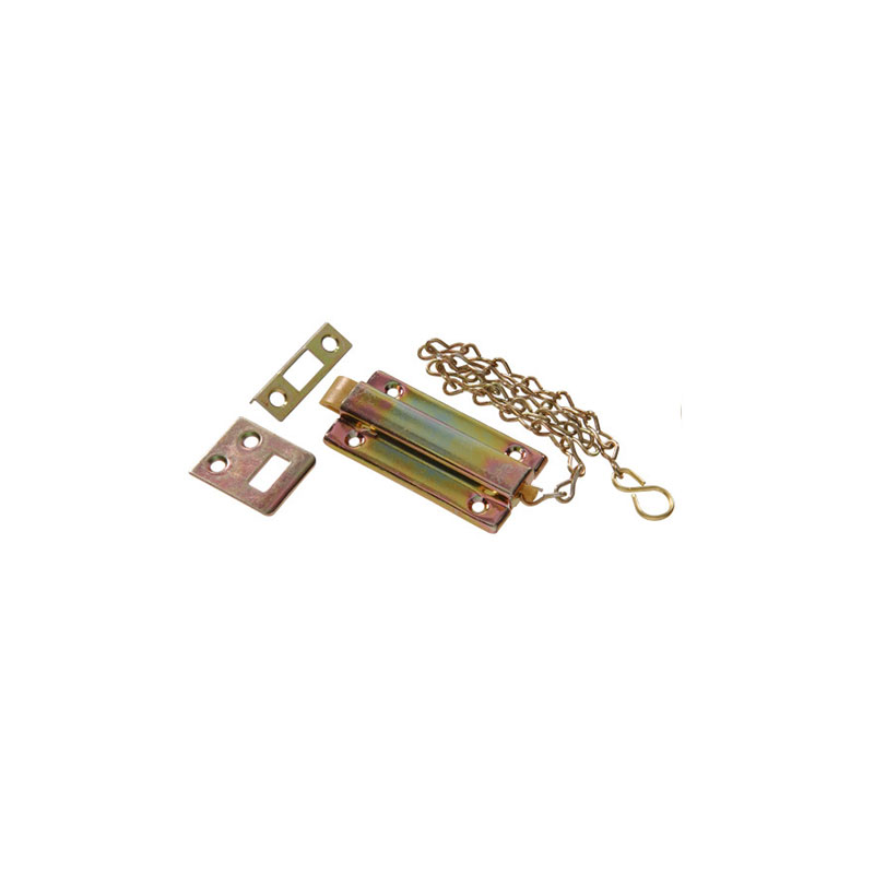 008236931112.jpg Hillman Zinc & Yellow Dichromate Reversible Chain Bolt - Image 1