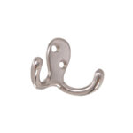 Hillman Satin Nickel Clothes Hook Double