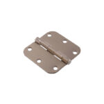 Hillman 3-1/2 Inch Satin Nickel Round Corner Door Hinge