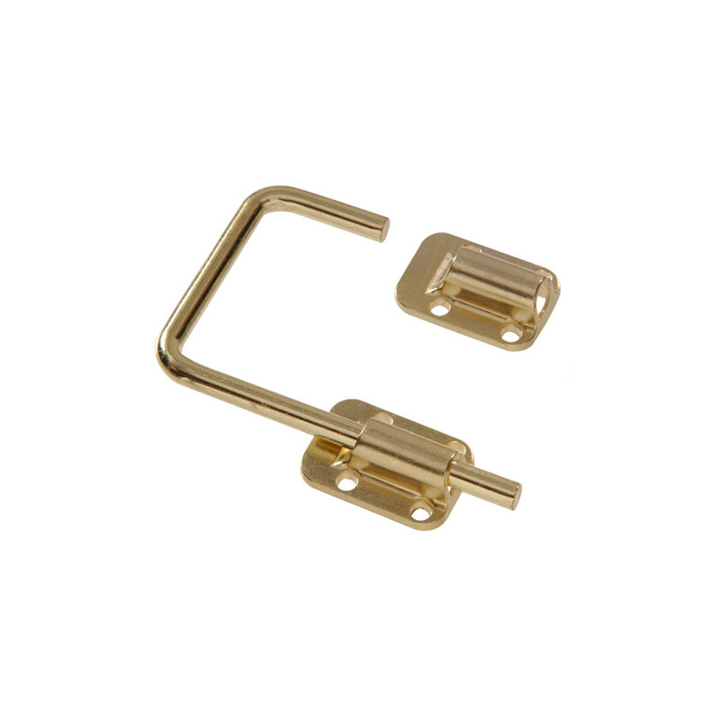 008236987867.jpg Hillman 2-1/2 Inch Brass Sliding Door Latch - Image 1