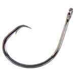 Mustad UltraPoint Demon Perfect Offset 2X Circle Strong Hook Size 5/0 Black Nickel, 7-Pack
