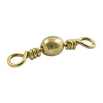 Danielson Size 12 Brass Barrel Swivel 4Pk