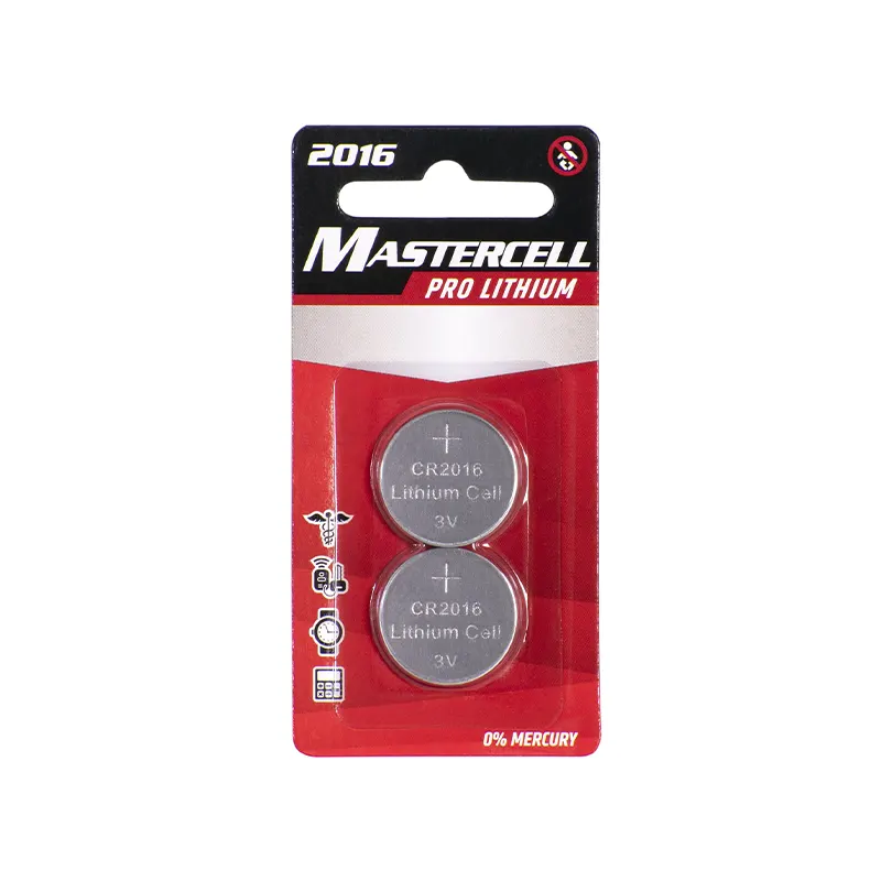035355441055 Dorcy Mastercell CR2016 Coin Cell Lithium Batteries 2 Pack - Image 1