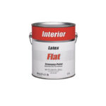 Economy 1 Gallon White Pastel Base Latex Flat Interior Wall Paint