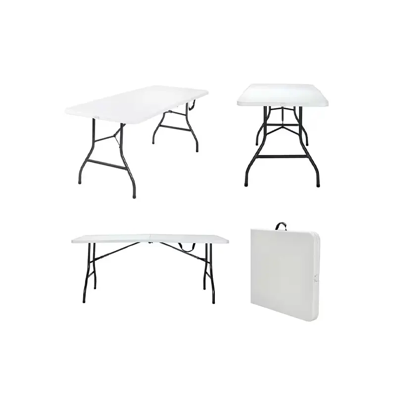 Cosco White Speckle Plastic Centre Fold Table 6Ft. - Almandoz Hardware Ltd.