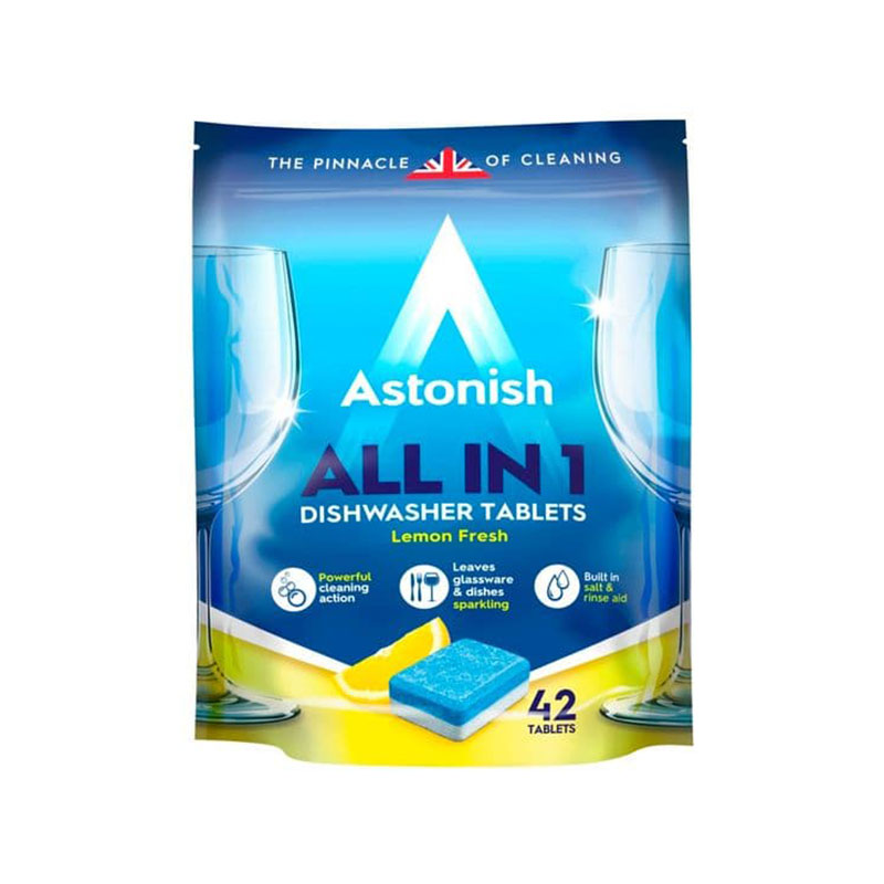 048256221800.jpg Astonish All In 1 Dishwasher Tablets 42 Tabs - Image 1
