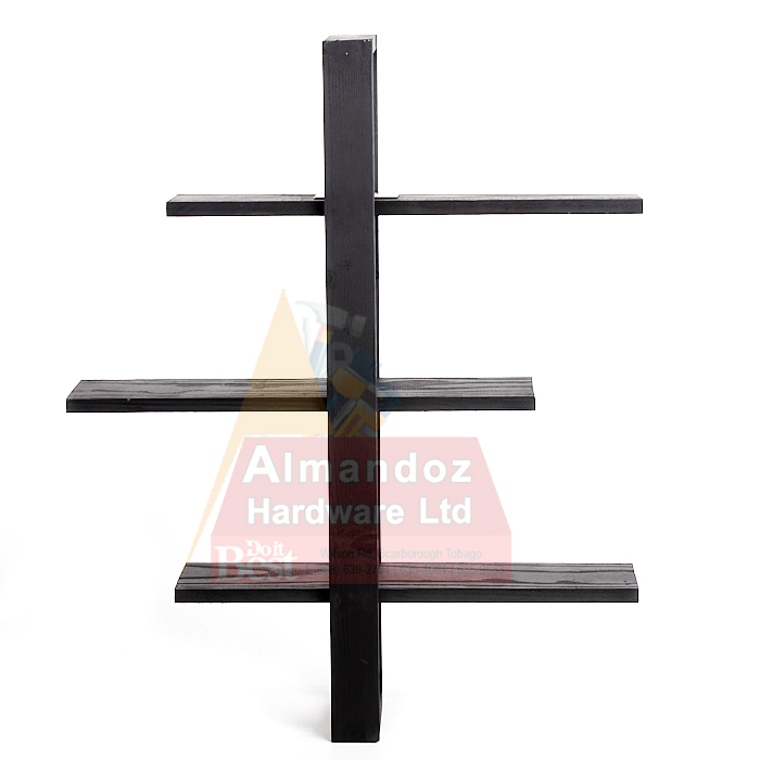 060971101618.jpg Wooden Ladder Wall Shelves - Image 1