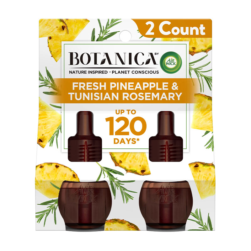 062338004860.jpg Air Wick Botanica Fresh Pineapple & Tunisian Rosemary Scented Oil Refill - Image 1