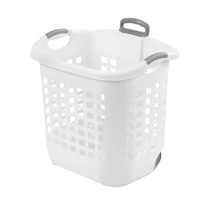073149224804.jpg Sterilite 62L Wheeled Basket - Image 1
