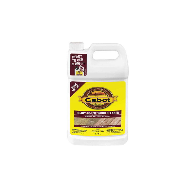 080351810459.jpg Cabot Ready To Use Wood Cleaner, 1gal - Image 1