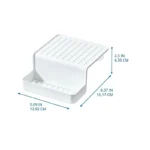 InterDesign Double Suction Sink Caddy White 6.37” x  5.09” x 2.5”