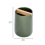 InterDesign Eco Vanity Ceramic Toothbrush Holder Moss