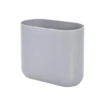 iDesign Plastic Slim Waste Can Gray