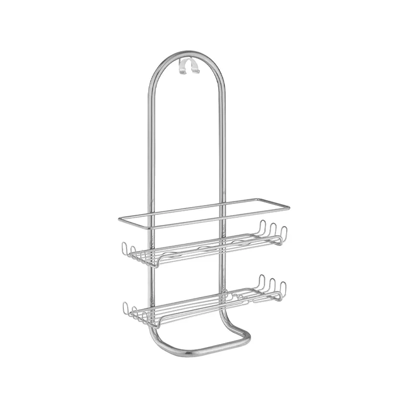 081492602668 iDesign Jumbo Shower Caddy Silver - Image 1