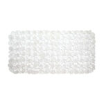 iDesign Pebblz Bath Mat Clear 16" x 9"