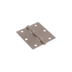 Hillman 3 Inch Satin Nickel Square Corner Door Hinge