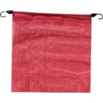Fluorescent Red Polyester Mesh Caution Flag