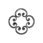 Wrought Iron Rosette (1017/3), 18-21/32 Inch (D)