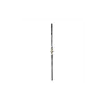 Arteferro Picket Wrought Iron 1/2 Inch Square With Single Bronze Basket
