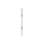 Arteferro Picket Wrought Iron 1/2 Inch With Double Basket Bronze