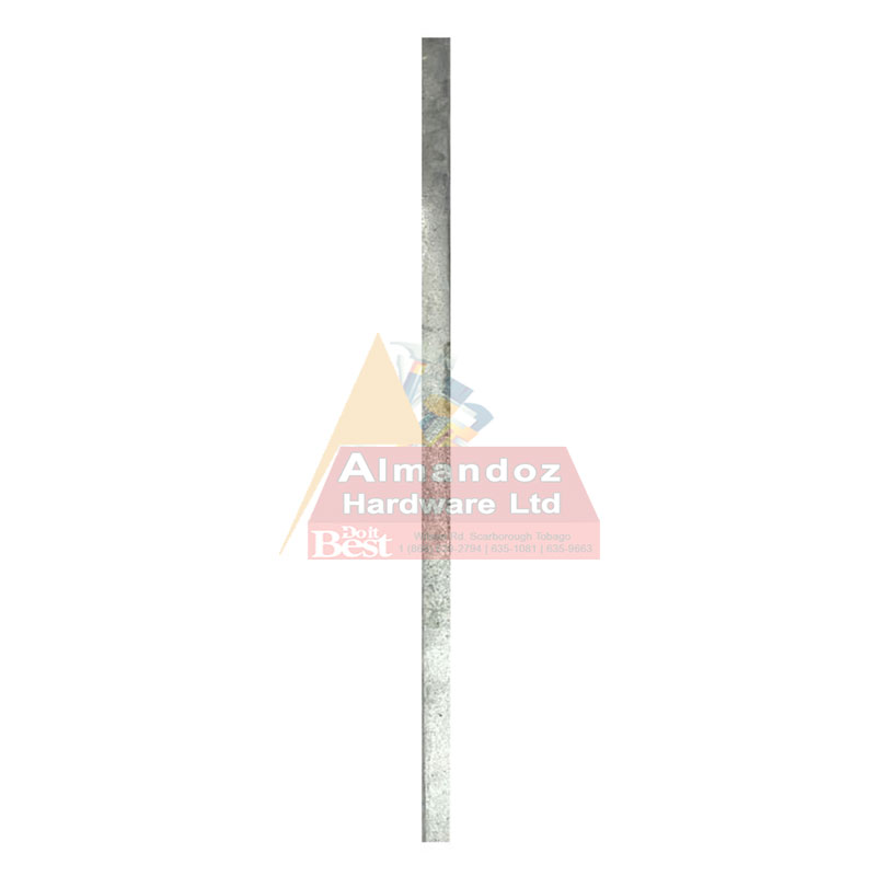 12345680366.jpg Galvanized Iron Fence Tension Bar 3/4 x 94 Inch - Image 1